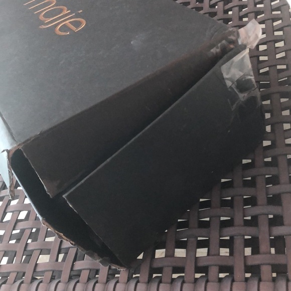 Maje Black Wave Suede  Studded Mules Size 40 - Picture 15 of 15